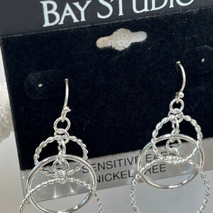 Bay Studios Silver Dangle Drop Earrings